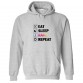 Eat Sleep Rave Repeat Classic Unisex Kids and Adults Pullover Hoodie For Party Animals